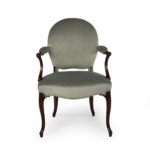 An Exceptional Set of Twelve George III Armchairs in the French Hepplewhite Taste