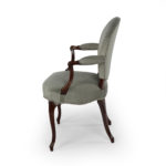 Set of Twelve George III Armchairs in the French Hepplewhite side profile 2