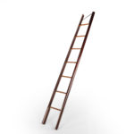 A fine George III mahogany pole ladder