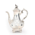 historically important Victorian silver tea set coffee pot
