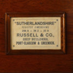 A half hull model of ‘Sutherlandshire’ by Russell & Co, 1882 - plaque