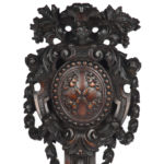 Lord Vernon’s Sudbury Hall lime wood barometer, by J. Braund after Grinling Gibbons details