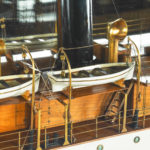 A mirror-backed shipyard model of ‘S.S. Scott’, by Garston of Liverpool, 1904 detail