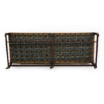 Pair of mahogany sofas from Powderham Castle sofa bases