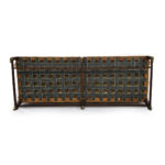 Pair of mahogany sofas from Powderham Castle sofa bases