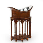 Antique Wine Cooler wooden silver