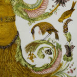 A fine framed Hermès 90 silk square of Cerès, by Françoise Faconett, circa 1967 detail