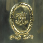 Victorian brass private posting box detail