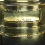A most unusual Victorian brass private posting box detail