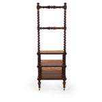 Victorian mahogany library steps back