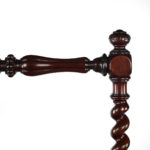 Victorian mahogany library steps details