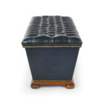 A mid Victorian mahogany framed ottoman side