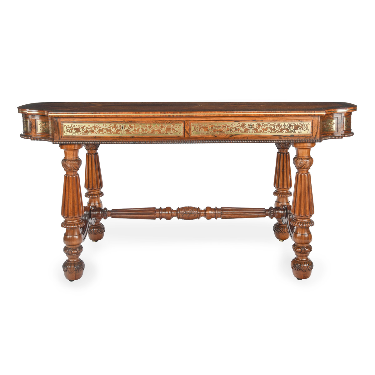 A Fine and Important George IV Period Rosewood Library Side Table by Gillows of Oxford Street, London, c.1825